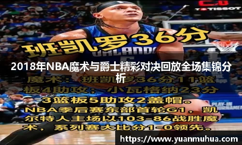 2018年NBA魔术与爵士精彩对决回放全场集锦分析